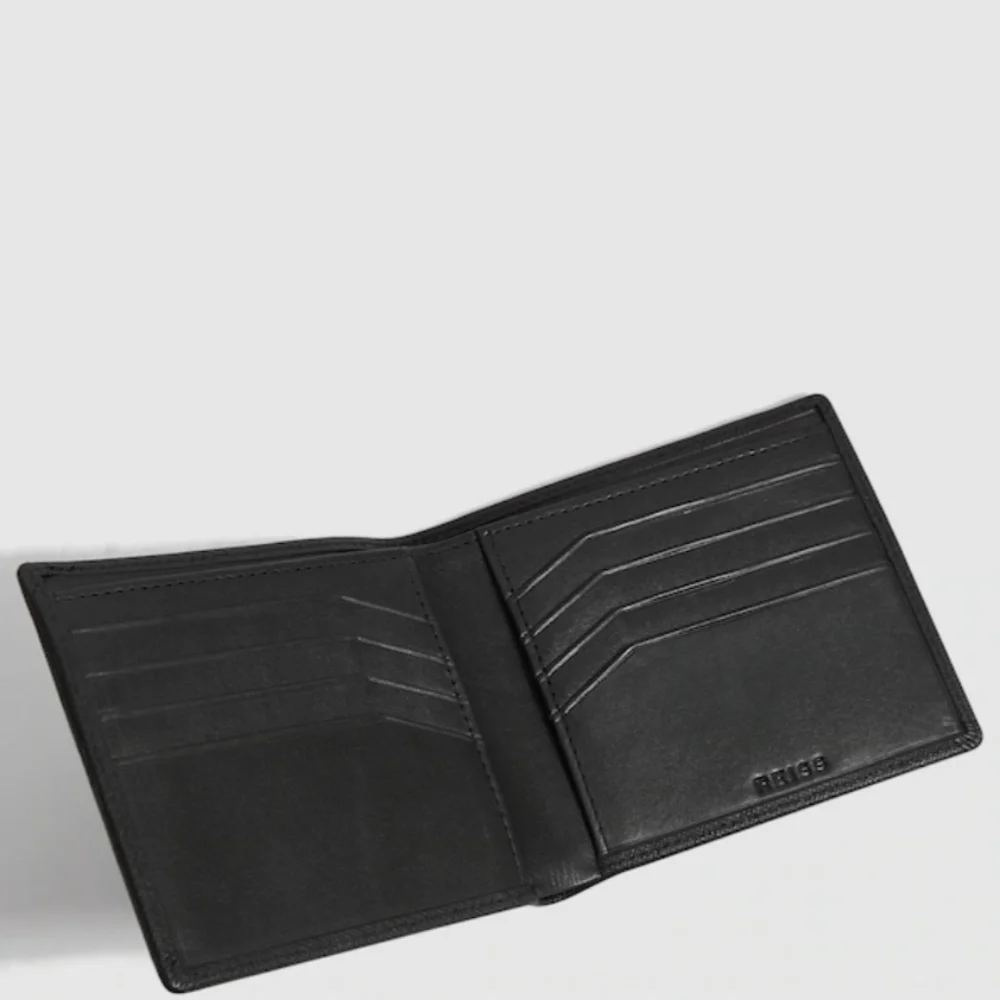 REISS Cabot Leather Wallet, Colour Black, Retail Price $80.00 USD